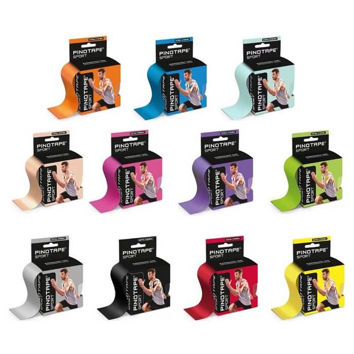 Tejpy do plastrowania dynamicznego PINOTAPE SPORT jednolite kolory