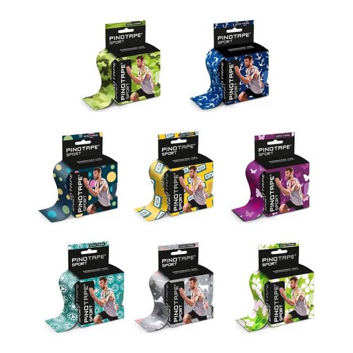 Tejpy do plastrowania dynamicznego PINOTAPE SPORT z wzorem