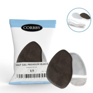Half Gel Premium Black czarne unwersalne półwkładki Corbby
