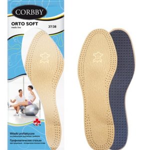 Orto Soft wkładki skórzane z pelotą metatarsalną Corbby