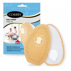Half Drop półwkładki z pelotą metatarsalną Corbby