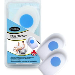 Heel Pro Cup podpiętki silikonowe o budowie korytkowej Corbby