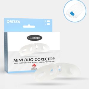 Mini Duo Corector klin międzypalcowy z dwoma pierścieniami Corbby