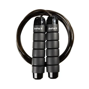 Skakanka z obciążnikami czarna 2,8 m DrFit